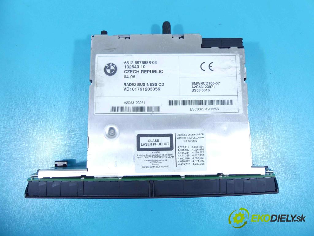 Bmw X3 E83 2003-2010 2.0d 150 HP manual 110 kW 1995 cm3 5- Radio originál 6976888-03