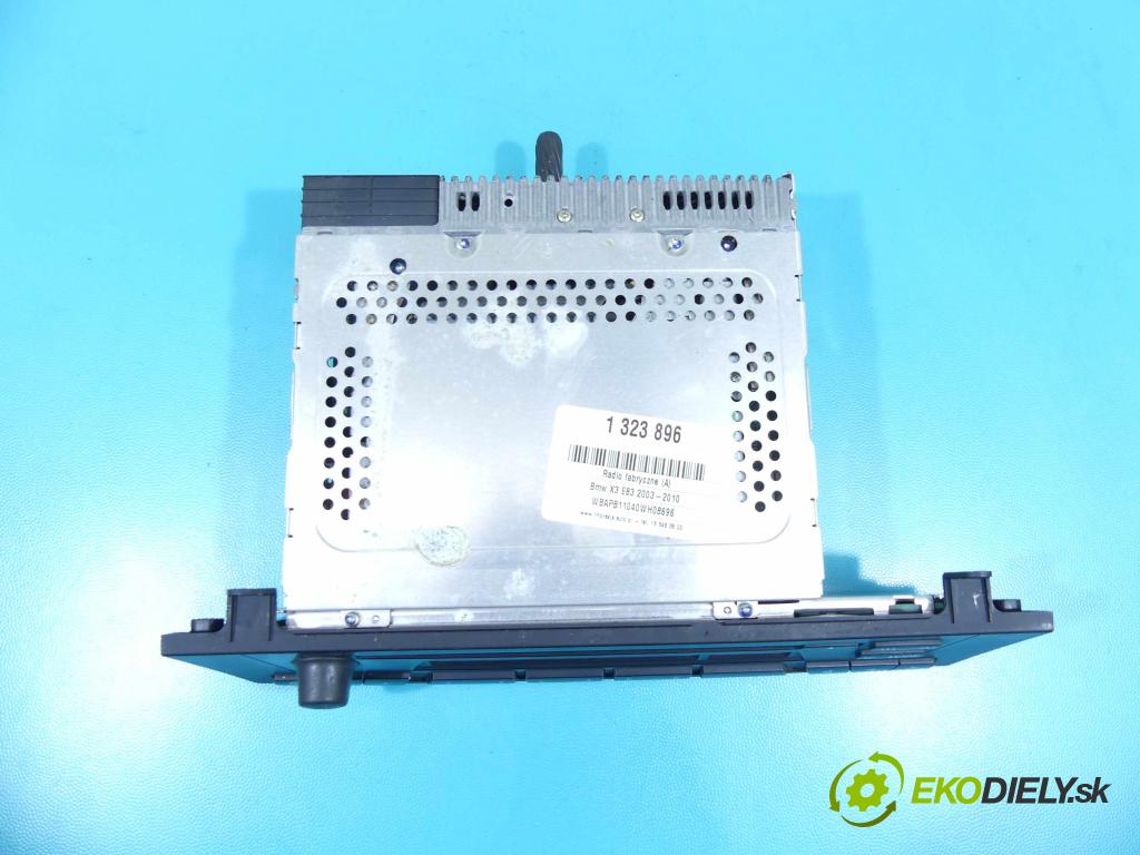 Bmw X3 E83 2003-2010 2.0d 150 HP manual 110 kW 1995 cm3 5- Radio originál 6976888-03