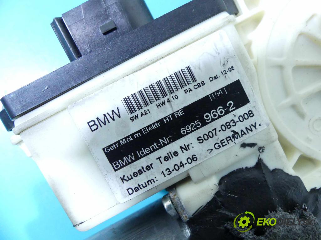 Bmw X3 E83 2003-2010 2.0d 150 hp manual 110 kW 1995 cm3 5- mechanismus stahování zadní pravý 6925966-2