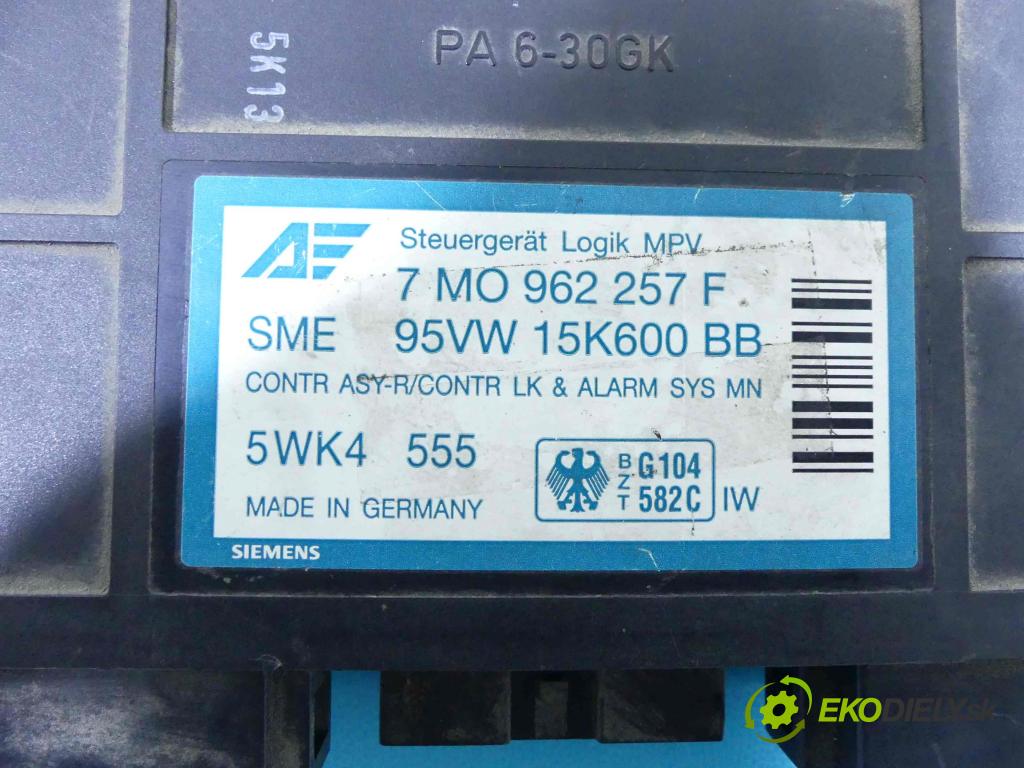 Ford Galaxy Mk1 1995-2006 1.9 tdi 90 HP manual 66 kW 1896 cm3 5- modul riadiaca jednotka 7M0962257F (Ostatné)