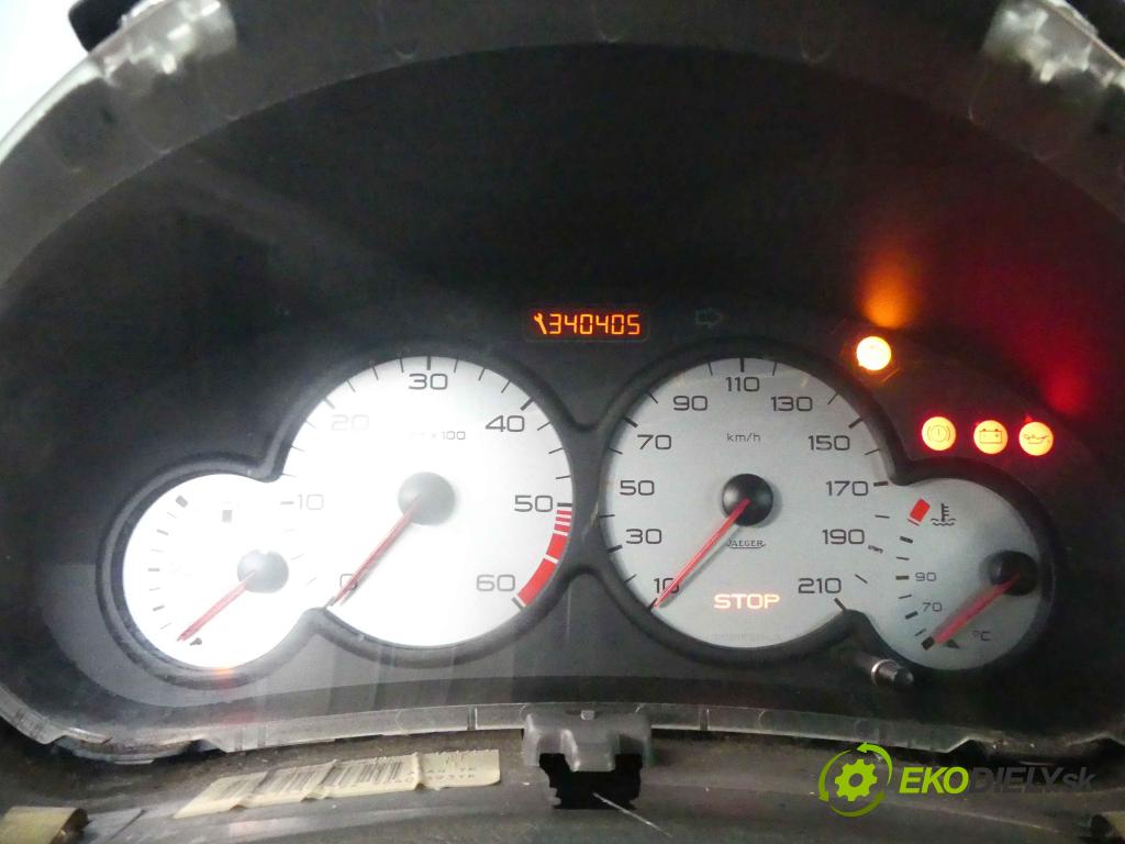 Peugeot 206 1.9d 69KM manual 51 kW 1868 cm3 5- prístrojovka/ budíky 9643401480 (Prístrojové dosky, displeje)