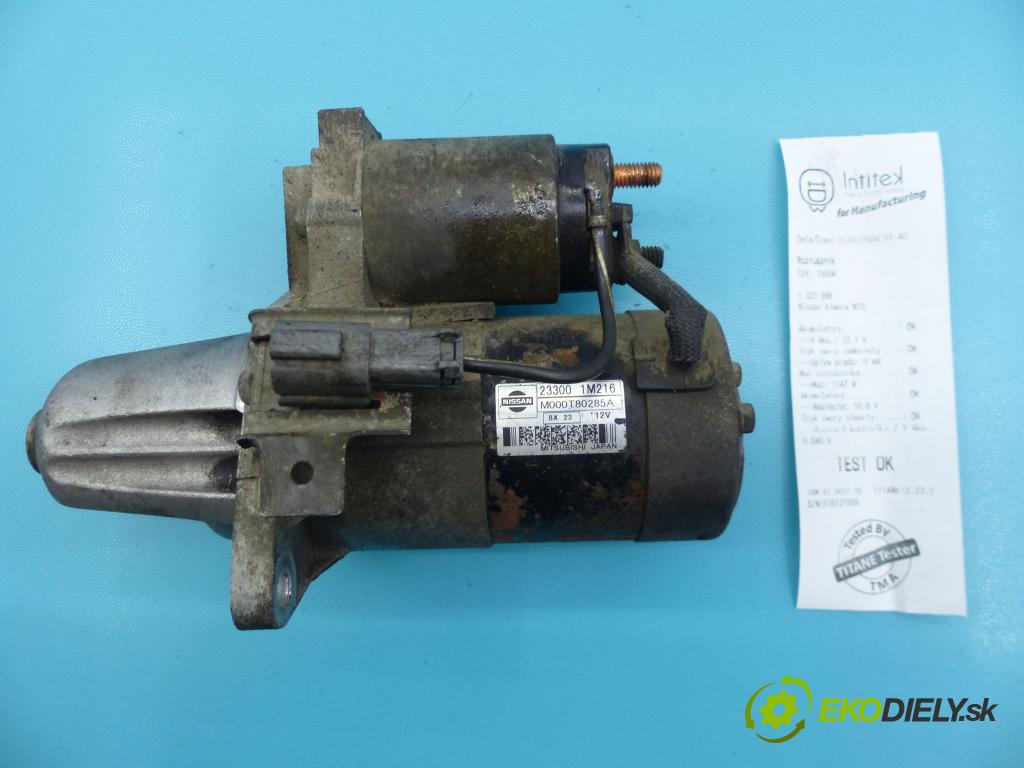 Nissan Almera N15 1995-2000 1.4 16v 87 HP manual 64 kW 1392 cm3 5- štartér 233001M216 (Štartéry)