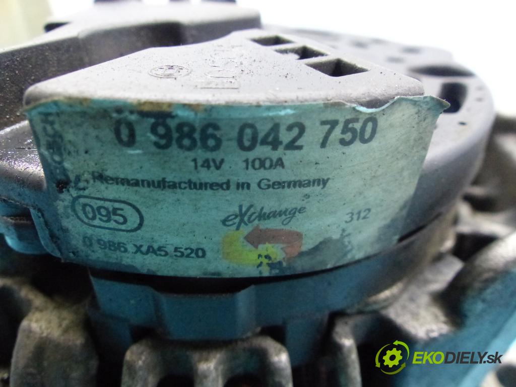 Opel Zafira A 1999-2005 2.0 dtl 82 hp manual 60 kW 1995 cm3 5- Alternator 0986042750 (Alternátory)