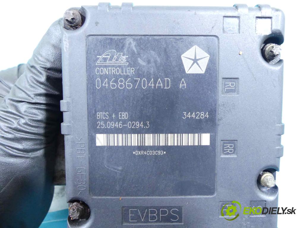 Chrysler Voyager IV 2000-2007 2.8 crd: 150 HP automatic 110 kW 2776 cm3 5- čerpadlo abs 04686704AD (Pumpy ABS)