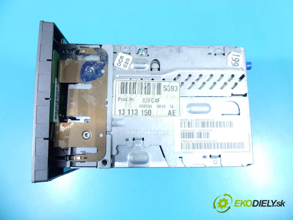 Opel Vectra C 2002-2008 2.0 T 175 HP manual 129 kW 1998 cm3 4- Radio originál 13113150AE