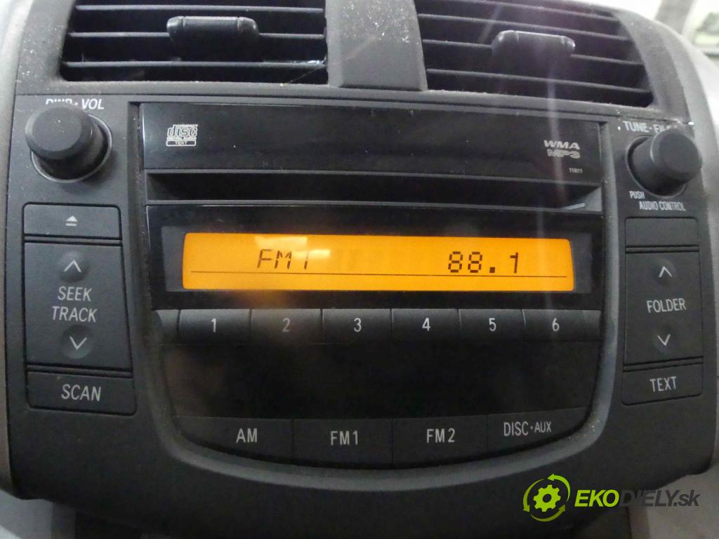 Toyota Rav4 III 2005-2012 2.4 VVTI 156 HP automatic 115 kW 2362 cm3 5- Radio originál 86120-42160