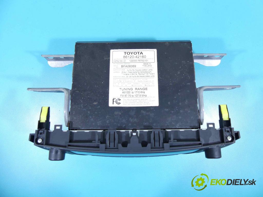 Toyota Rav4 III 2005-2012 2.4 VVTI 156 HP automatic 115 kW 2362 cm3 5- Radio originál 86120-42160