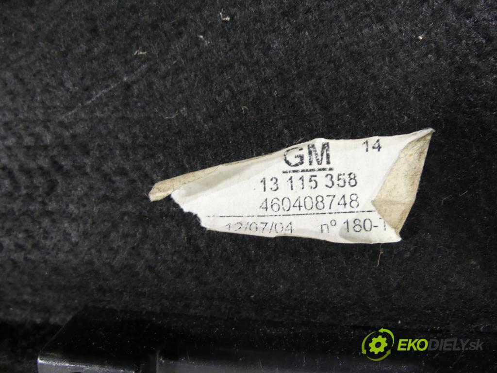 Opel Meriva A 2002-2010 1.8 16v 125 HP manual 92 kW 1796 cm3 5- zadná 13115358 (Pláta zadné)