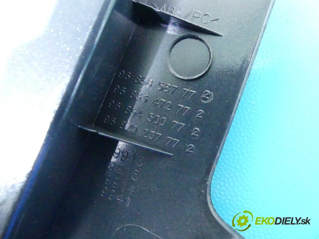 Peugeot 3008 I 2009-2016 1.6 hdi 111KM automatic 82 kW 1560 cm3 5- Rukojeť: na nápoje: 9685858777 (Úchyty, držiaky na nápoje)