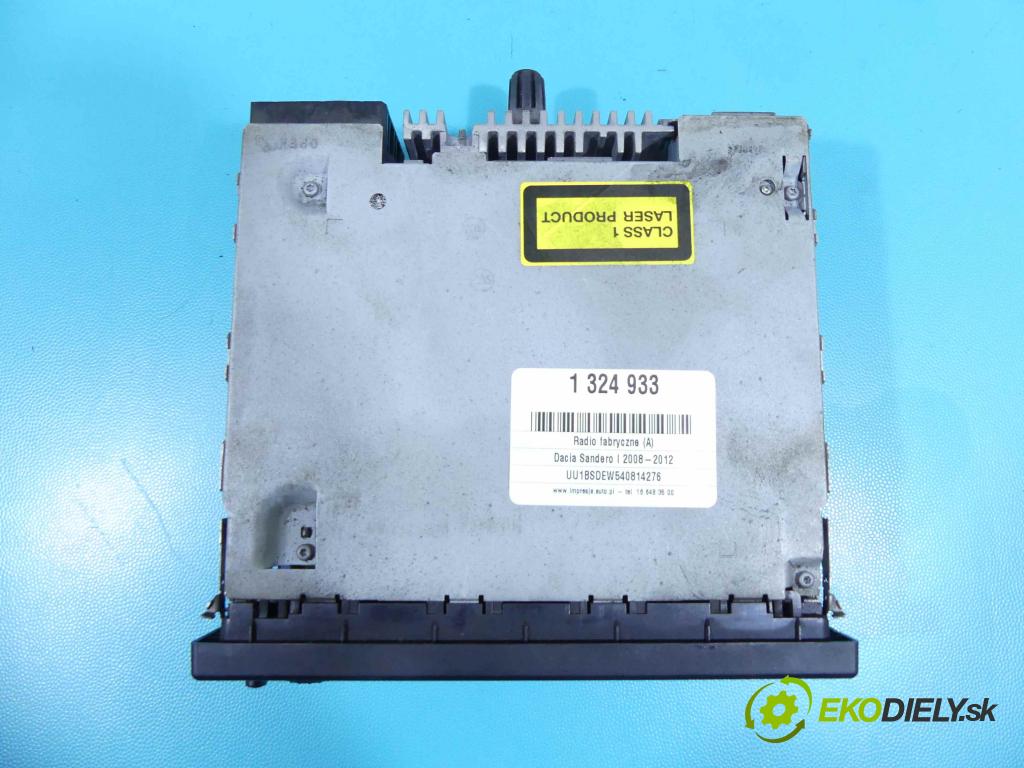 Dacia Sandero I 2008-2012 1.5 dci 86 HP manual 63 kW 1461 cm3 5- Radio originál 8200902036