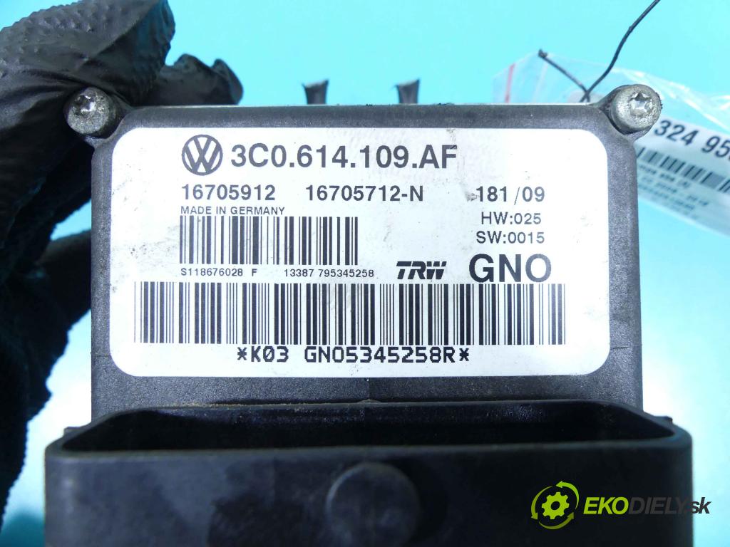 Vw Passat CC 2008-2016 2.0 TSI 200 HP automatic 147 kW 2000 cm3 4- čerpadlo abs 3C0614109AF (Pumpy ABS)