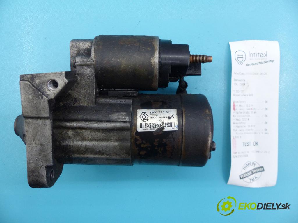Nissan Almera N16 2000-2006 1.5 dci 82 HP manual 60 kW 1461 cm3 5- štartér 8200426577 (Štartéry)