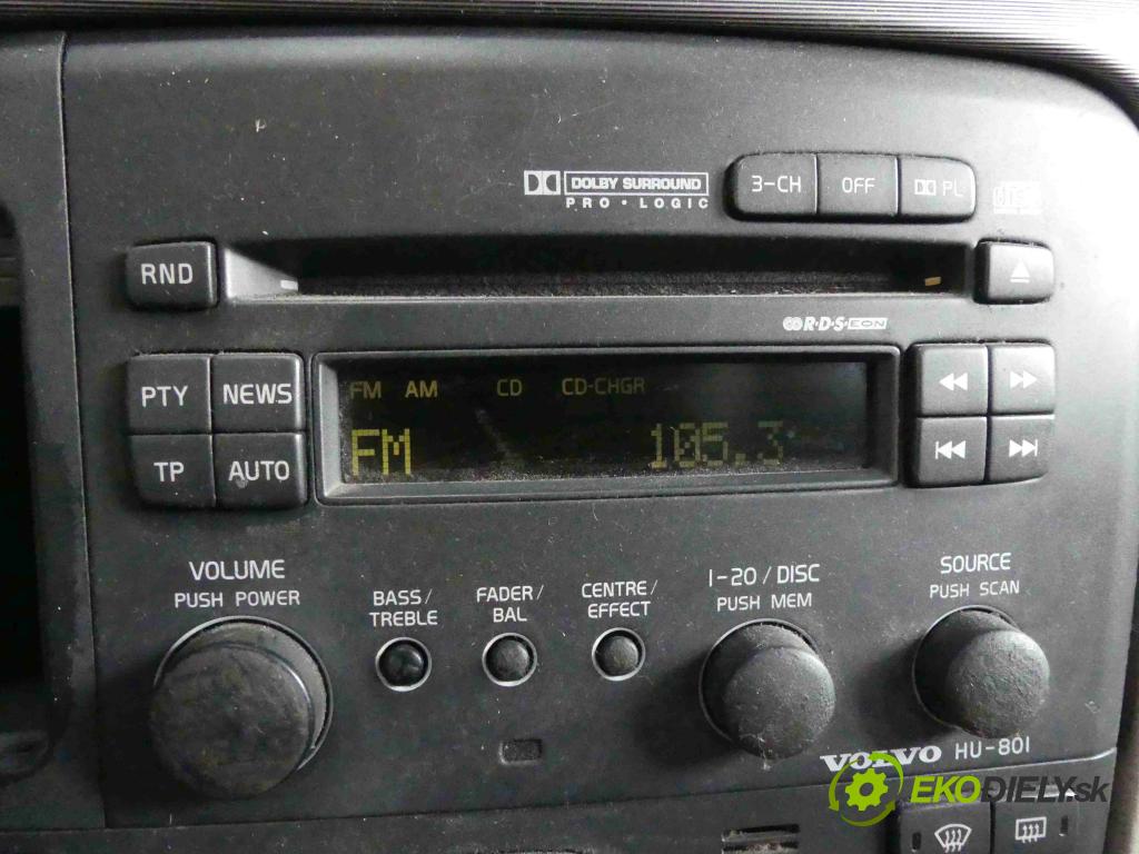 Volvo S80 I 1998-2006 2.5 tdi 140 HP automatic 103 kW 2460 cm3 4- Radio originál 9496567-1