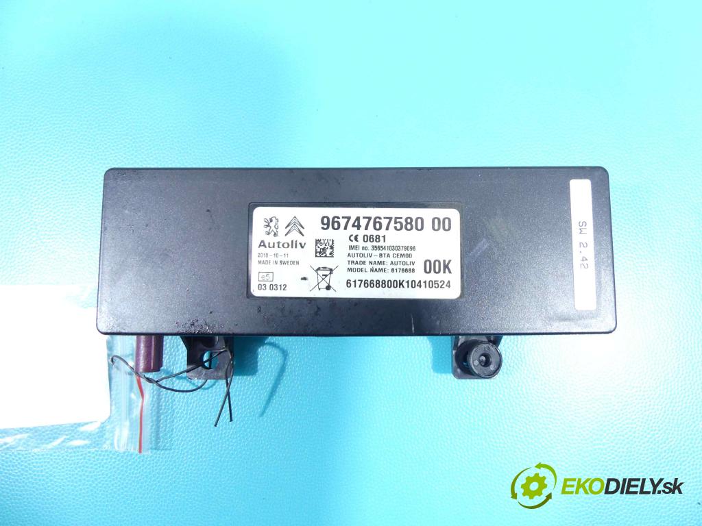 Peugeot 3008 I 2009-2016 1.6 hdi 111KM automatic 82 kW 1560 cm3 5- modul riadiaca jednotka 9674767580 (Ostatné)