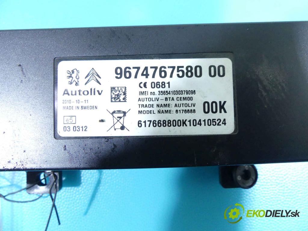 Peugeot 3008 I 2009-2016 1.6 hdi 111KM automatic 82 kW 1560 cm3 5- modul riadiaca jednotka 9674767580 (Ostatné)