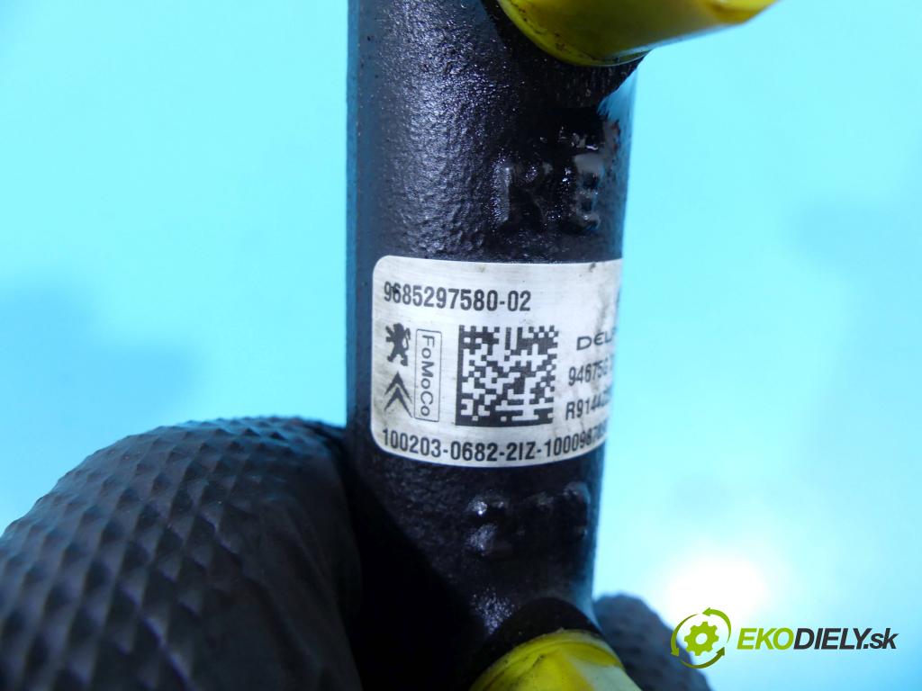 Citroen DS3 2010-2016 1.6 hdi 92 HP manual 68 kW 1560 cm3 3- lišta vstrekovacia 9685297580-02 (Vstrekovacie lišty)