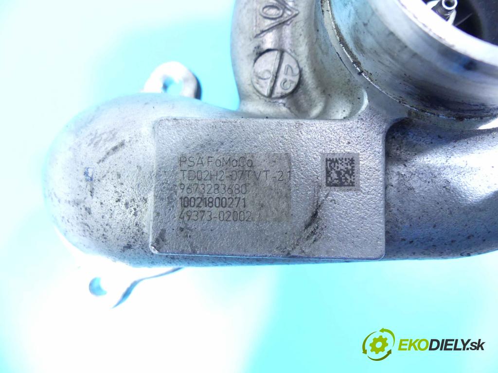 Citroen DS3 2010-2016 1.6 hdi 92 HP manual 68 kW 1560 cm3 3- turbodúchadlo, turbo 49373-02002 (Turbodúchadlá (kompletné))