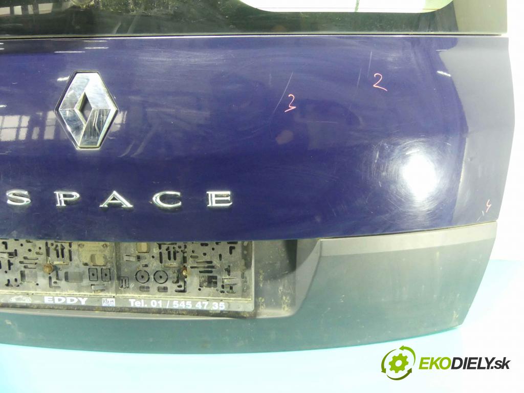 Renault Espace IV 2003-2014 1.9 dci 120 hp manual 88 kW 1870 cm3 5- zadní kufrové dveře  (Zadní kapoty)