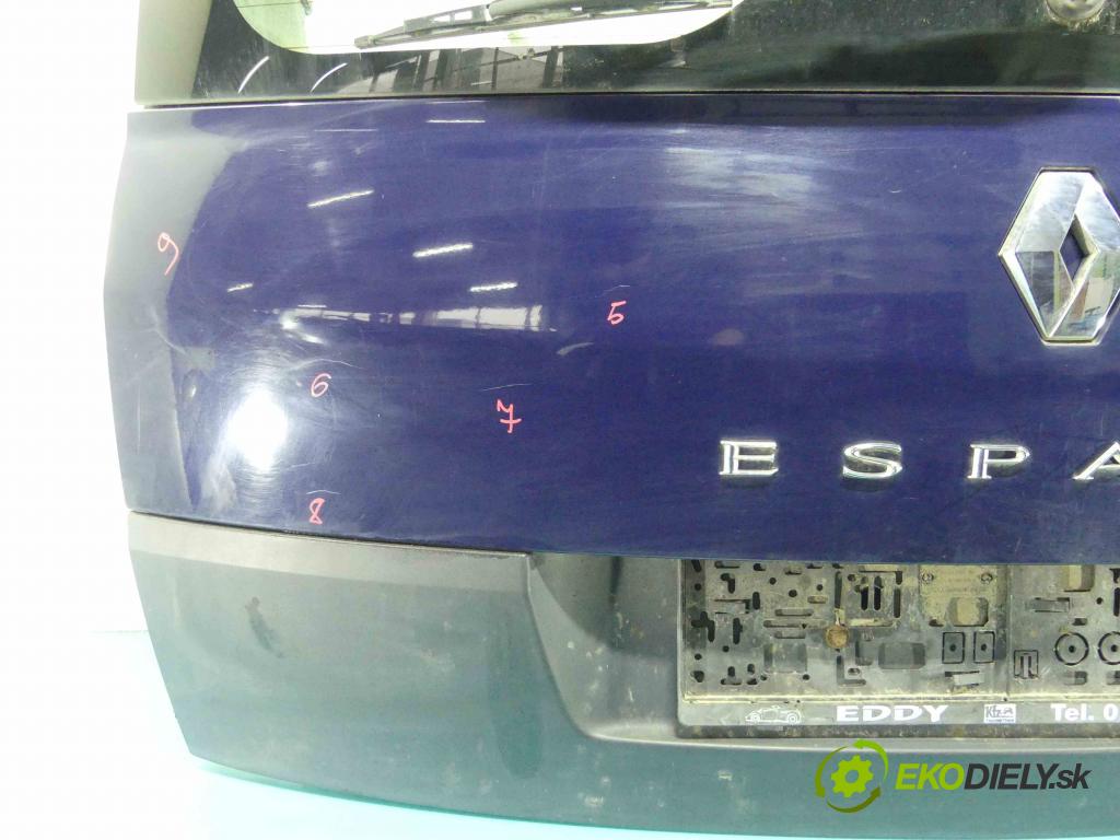 Renault Espace IV 2003-2014 1.9 dci 120 hp manual 88 kW 1870 cm3 5- zadní kufrové dveře  (Zadní kapoty)