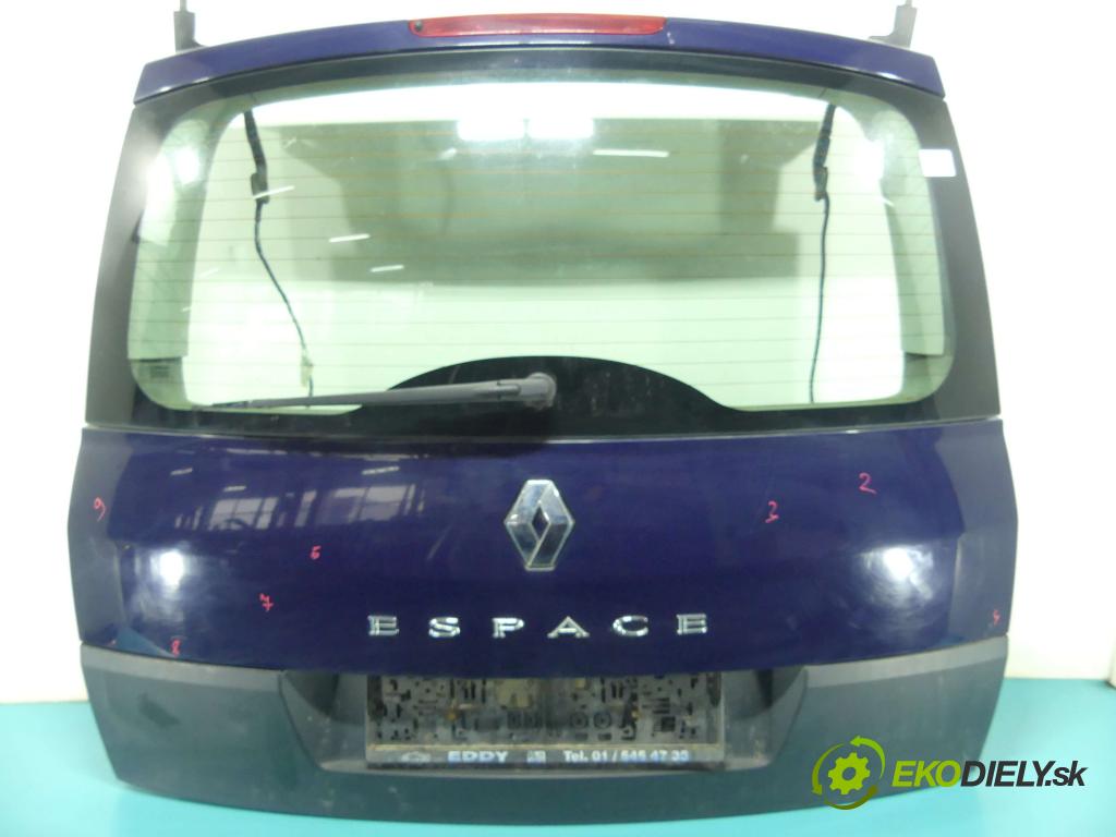 Renault Espace IV 2003-2014 1.9 dci 120 hp manual 88 kW 1870 cm3 5- zadní kufrové dveře  (Zadní kapoty)