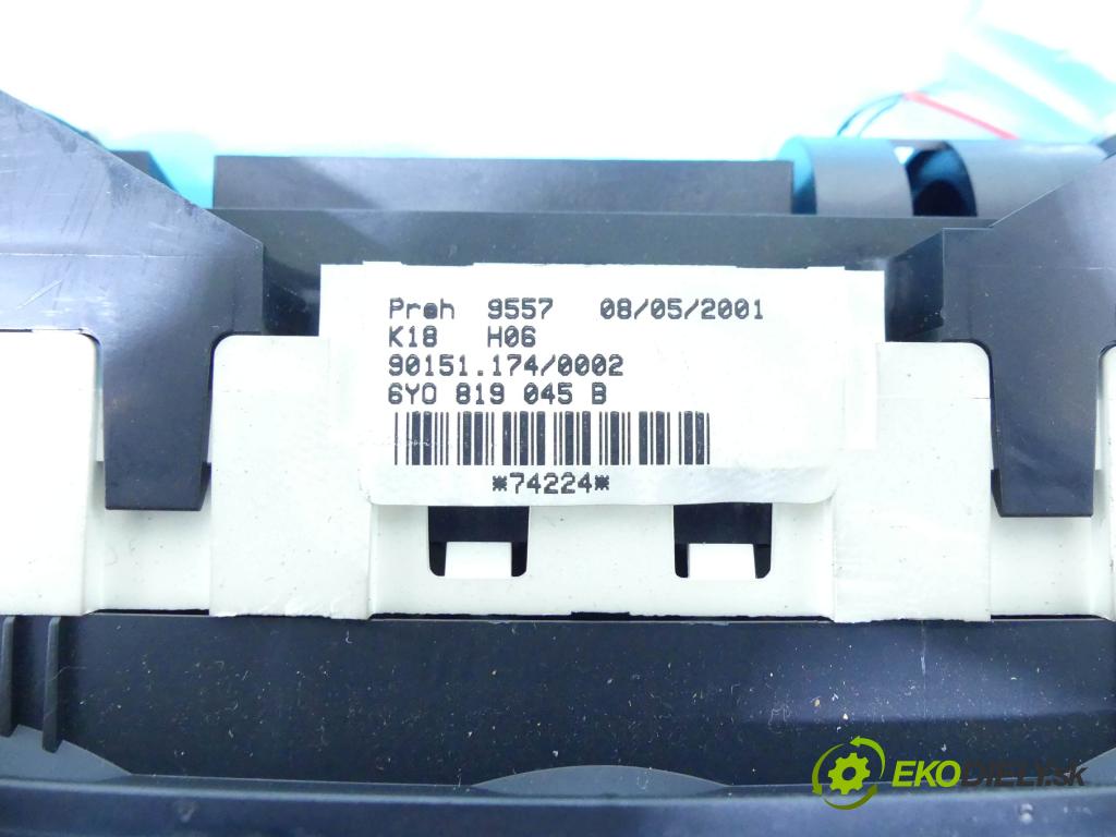 Skoda Fabia I 1999-2007 1.4 mpi 60 HP manual 44 kW 1397 cm3 5- panel kúrenia 6Y0819045B