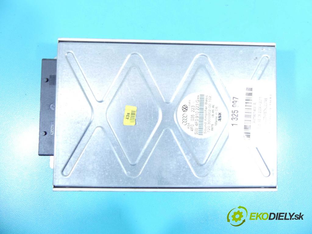 Audi A6 C6 2004-2011 2.0 tdi LY7W 140 HP automatic 103 kW 1968 cm3 5- Zesilovač: 4F0035223 (Zosilňovače)