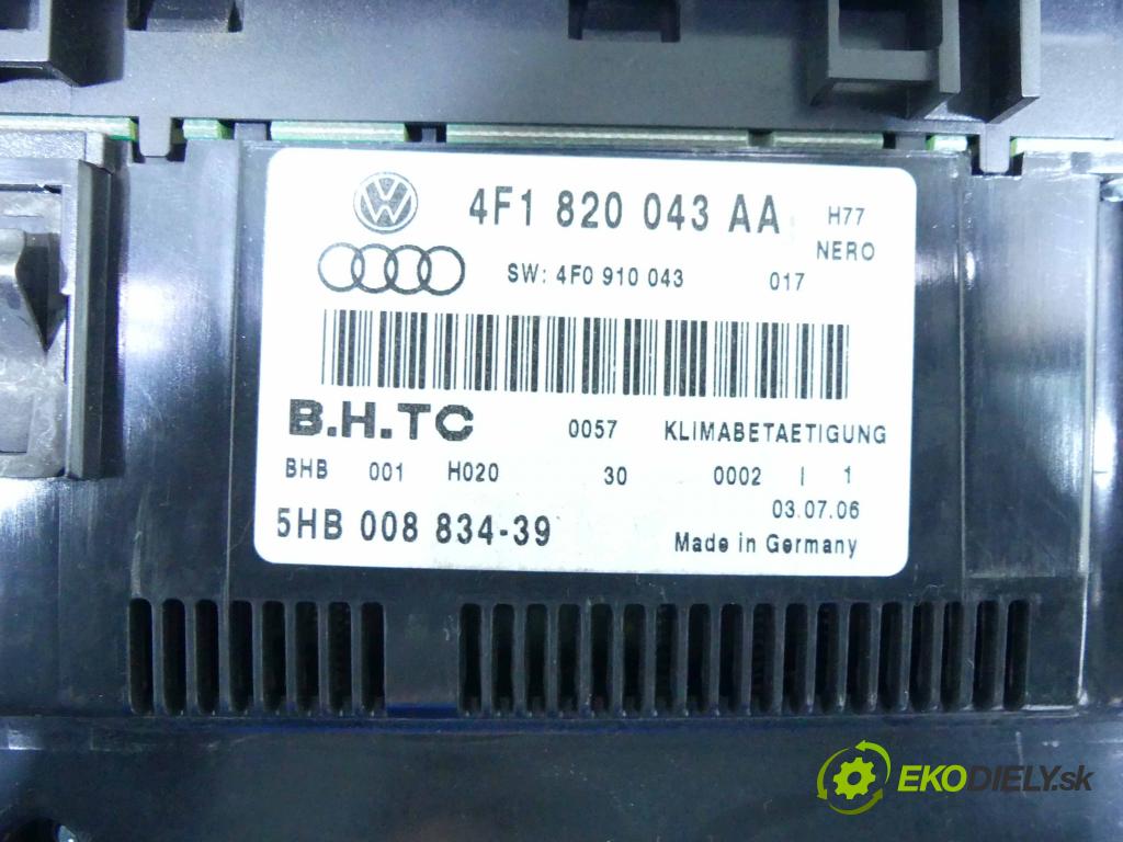 Audi A6 C6 2004-2011 2.0 tdi 140 HP automatic 103 kW 1968 cm3 5- panel kúrenia 4F1820043AA
