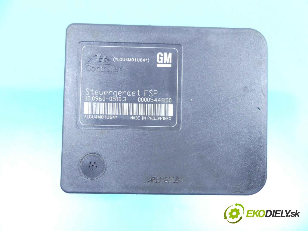 Opel Astra III 2004-2014 1.7 cdti 101 HP manual 74 kW 1686 cm3 4- čerpadlo abs 13157577 (Pumpy ABS)