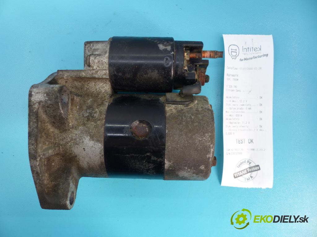 Citroen Saxo 1.1 54 HP manual 40 kW 1124 cm3 5- štartér  (Štartéry)