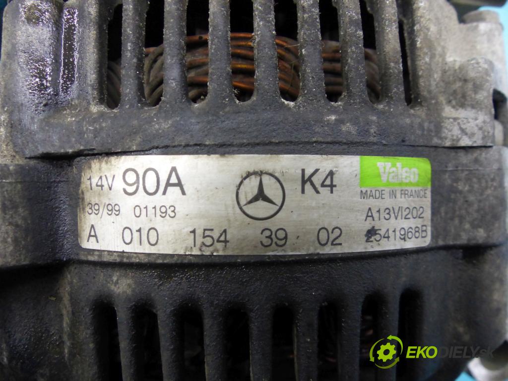 Mercedes A W168 1997-2004 1.7 cdi 90 hp manual 66 kW 1689 cm3 5- Alternator A0101543902 (Alternátory)