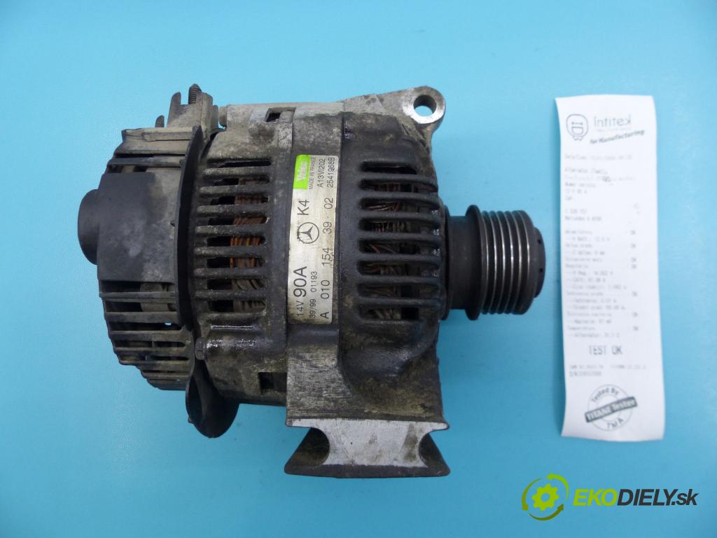 Mercedes A W168 1997-2004 1.7 cdi 90 hp manual 66 kW 1689 cm3 5- Alternator A0101543902 (Alternátory)