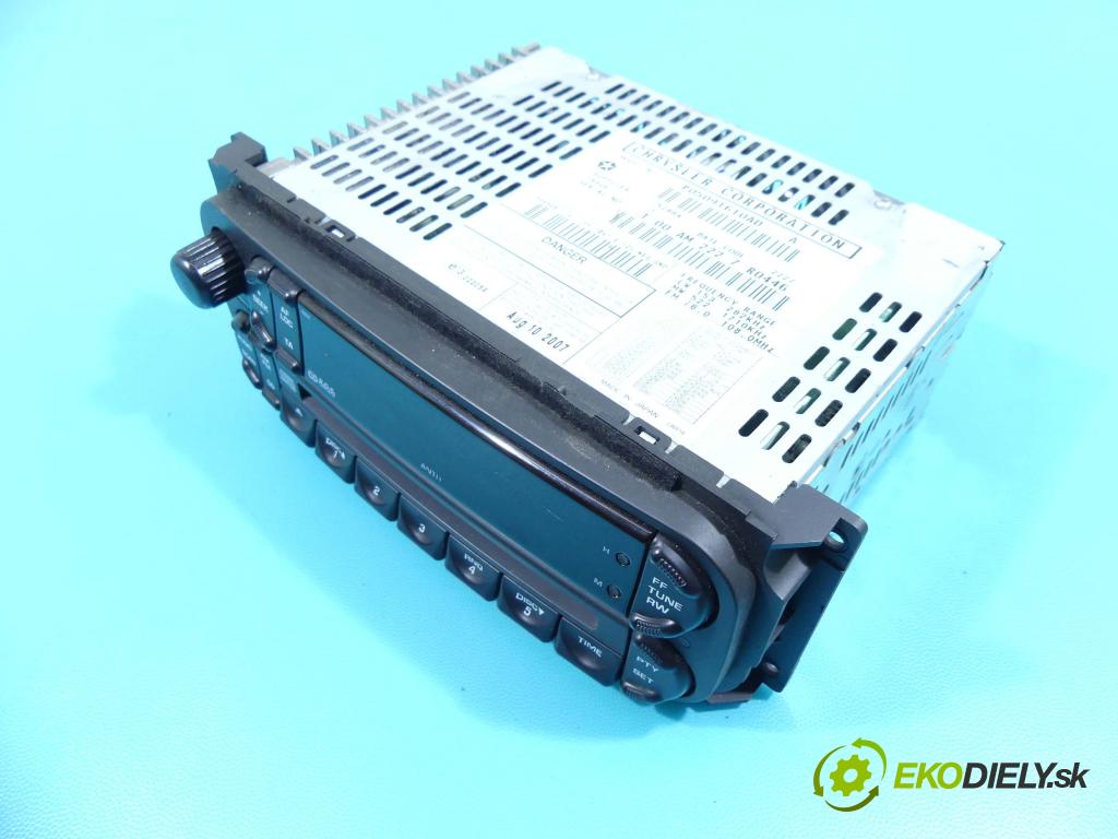 Chrysler Voyager IV 2000-2007 3.3 V6 177 HP automatic 130 kW 3301 cm3 5- Radio originál P05091610AD