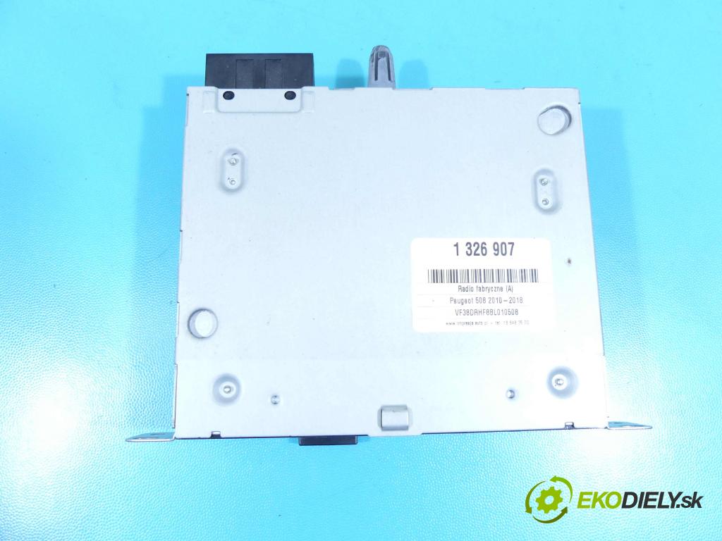Peugeot 508 2010-2018 2.0 HDI 140 HP manual 103 kW 1997 cm3 4- Radio originál 9666994980