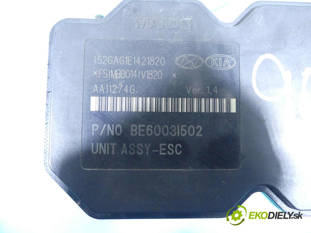 Hyundai I40 1.7 crdi 116 HP manual 85 kW 1685 cm3 4- čerpadlo abs 58920-3Z510 (Pumpy ABS)