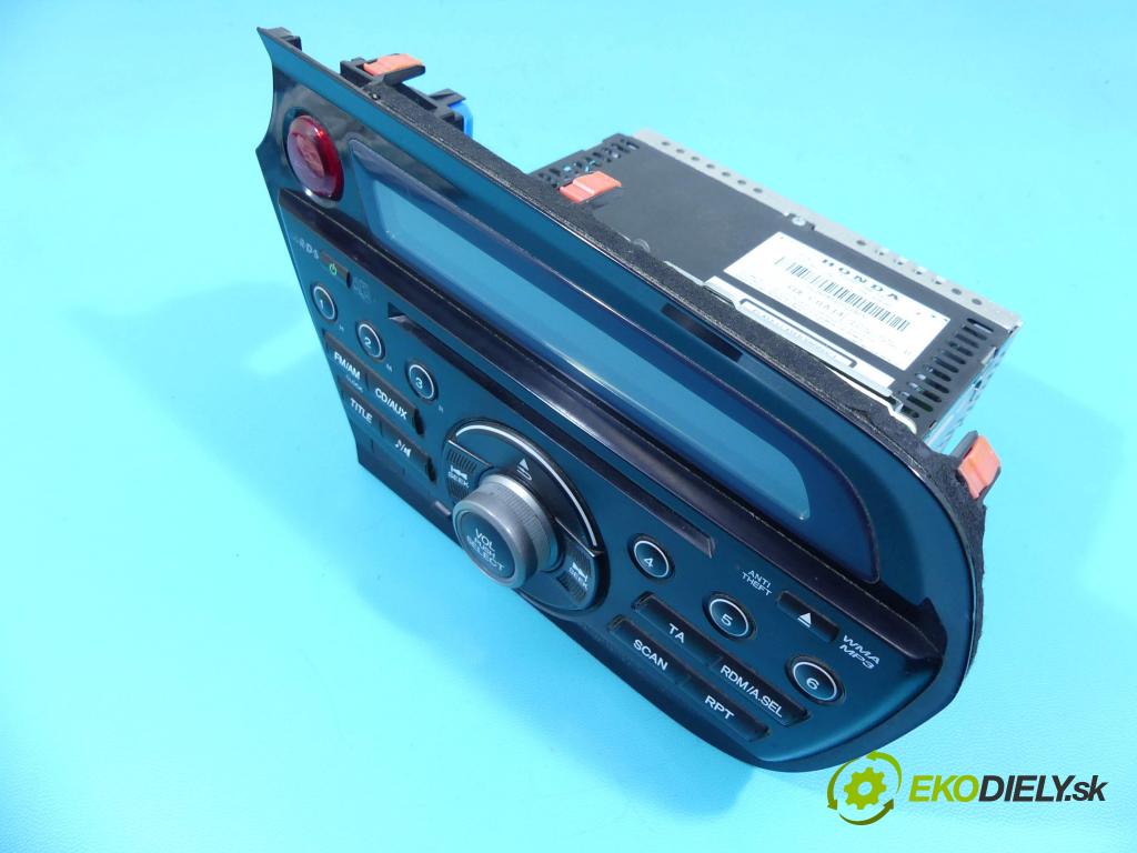 Honda Insight II 2009-2014 1.3 16V hybrid 88 HP automatic 65 kW 1339 cm3 5- Radio originál 39100-TM8-G02
