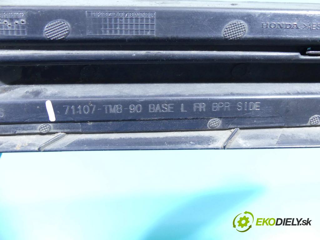 Honda Insight II 2009-2014 1.3 16V hybrid 88 HP automatic 65 kW 1339 cm3 5- blenda mriežka: nárazník ľavé 71107-TM8-90