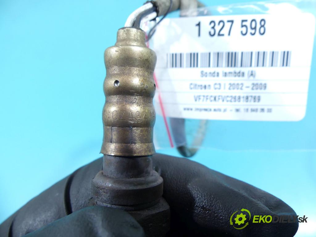 Citroen C3 I 2002-2009 1.4 8V 73 HP manual 54 kW 1360 cm3 5- Sonda lambda KBA16693 (Lambda sondy)