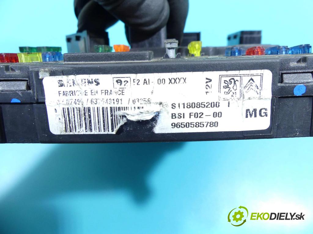 Citroen C3 I 2002-2009 1.4 8V 73 HP manual 54 kW 1360 cm3 5- modul riadiaca jednotka 9650585780 (Ostatné)