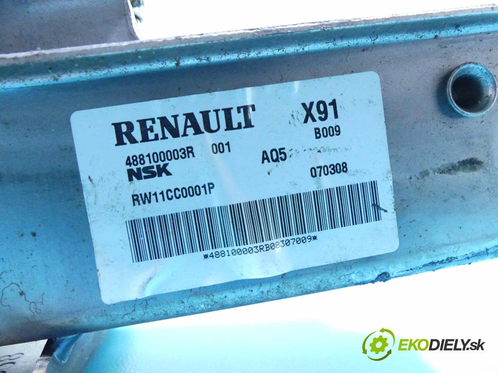 Renault Laguna III 2007-2015 2.0 16v 140 HP manual 103 kW 1997 cm3 5- Stĺpik volant 488100003R (Tyč riadenia (volantu))