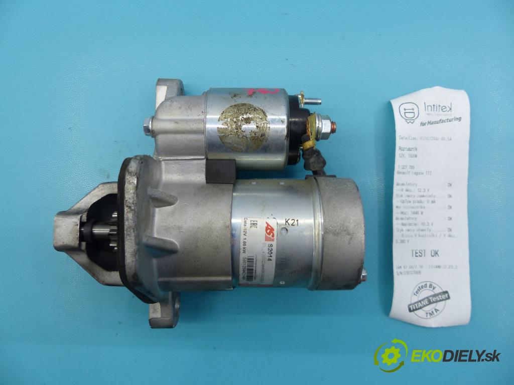 Renault Laguna III 2007-2015 2.0 16v 140 HP manual 103 kW 1997 cm3 5- štartér S2014 (Štartéry)