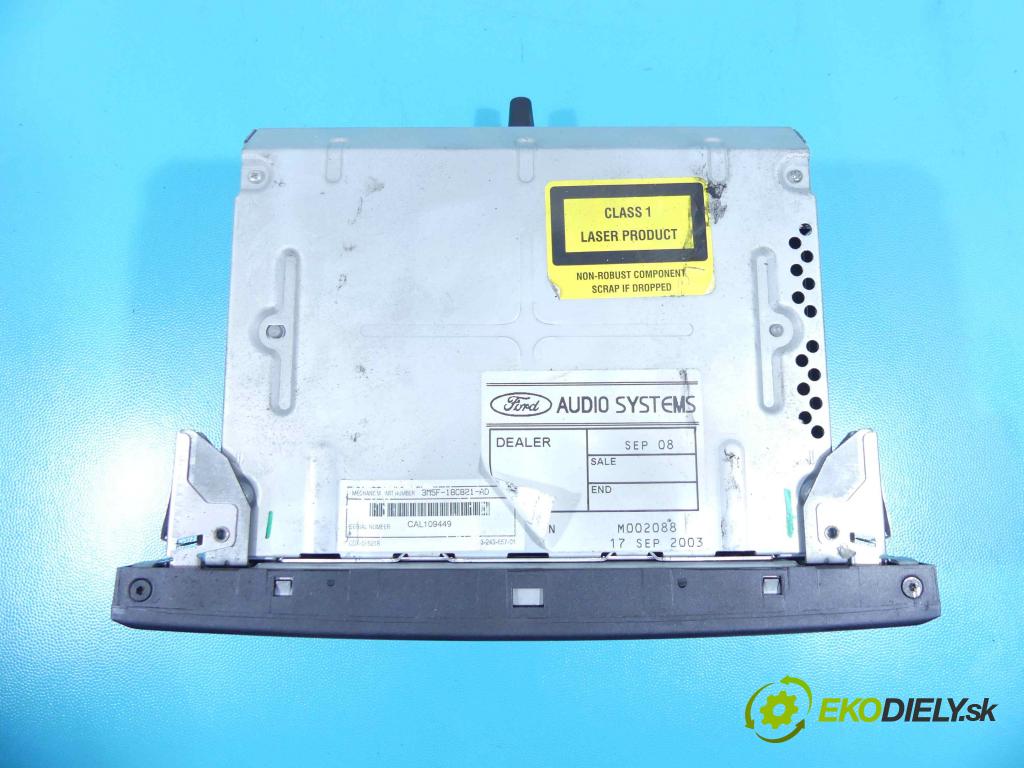 Ford C-Max I 2003-2010 1.8 16v 120 HP manual 88 kW 1798 cm3 5- Radio originál 3M5T-18C815-EF
