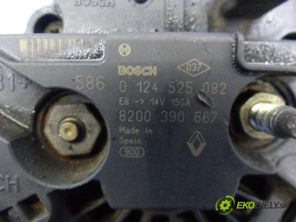 Renault Scenic II 2003-2009 1.5 dci 101 hp manual 74 kW 1461 cm3 5- Alternator 0124525082 (Alternátory)