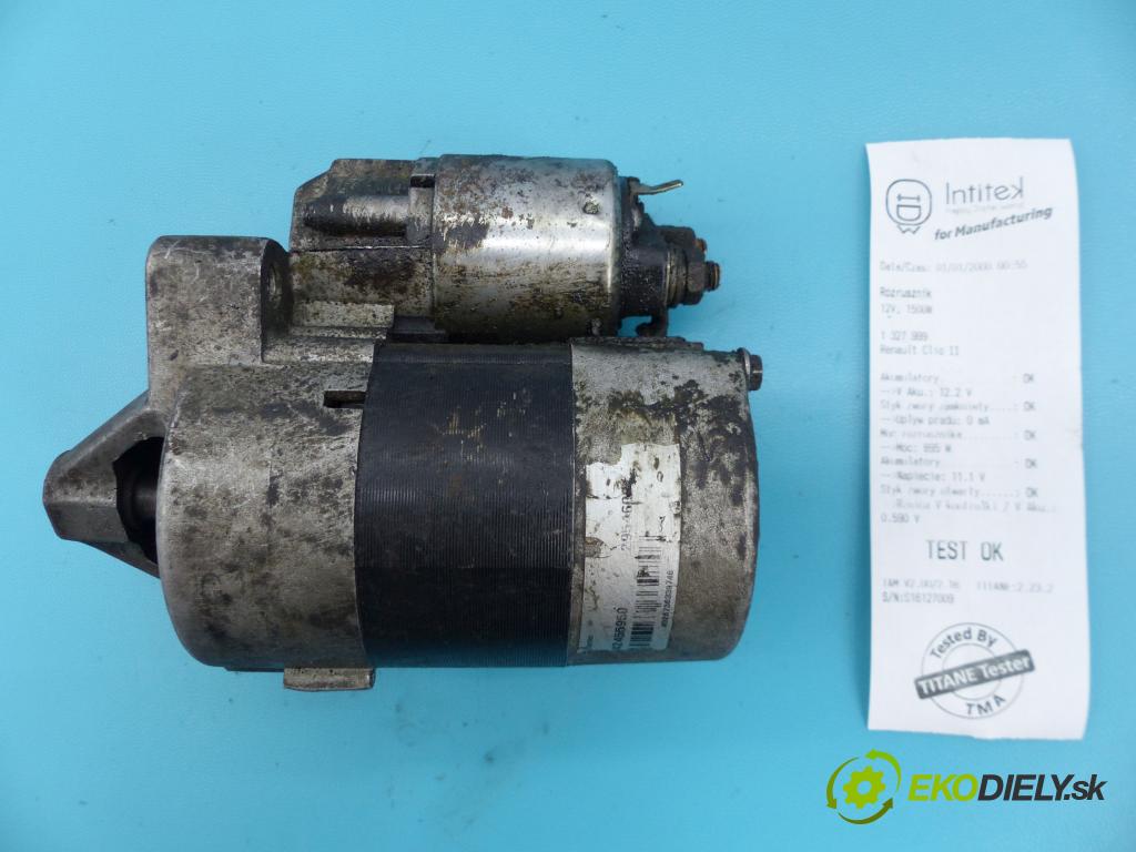 Renault Clio II 1998-2012 1.4 8v 75 HP manual 55 kW 1390 cm3 3- štartér  (Štartéry)