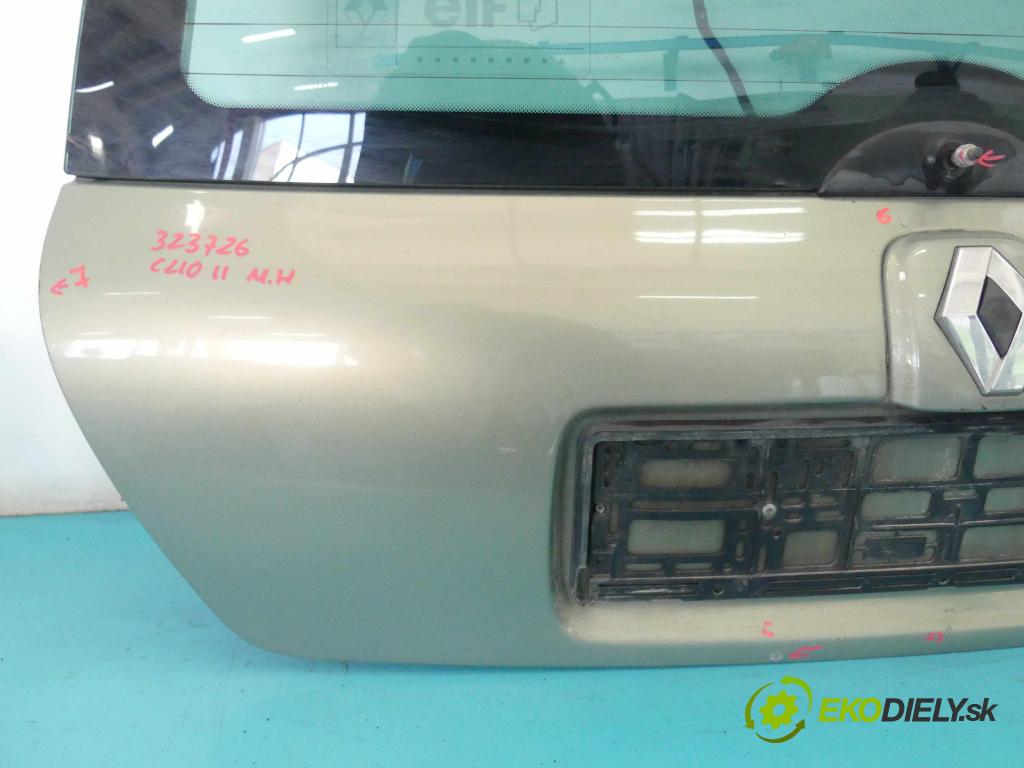 Renault Clio II 1998-2012 1.4 16v 98 HP manual 72 kW 1390 cm3 5- zadna kufor  (Zadné kapoty)