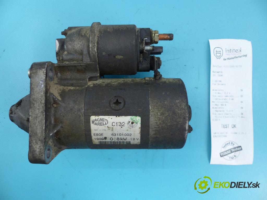 Fiat Seicento 1.1 54 HP manual 40 kW 1108 cm3 3- štartér 63101002 (Štartéry)