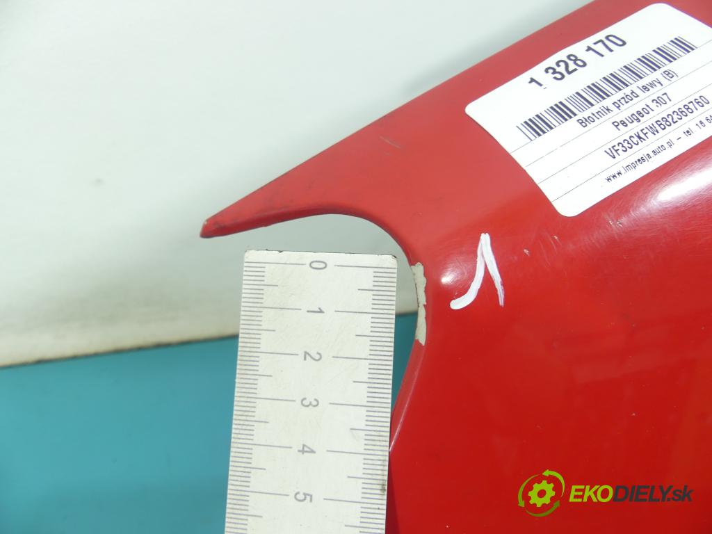 Peugeot 307 1.4 8V 75 hp manual 55 kW 1360 cm3 5- blatnik přední levý