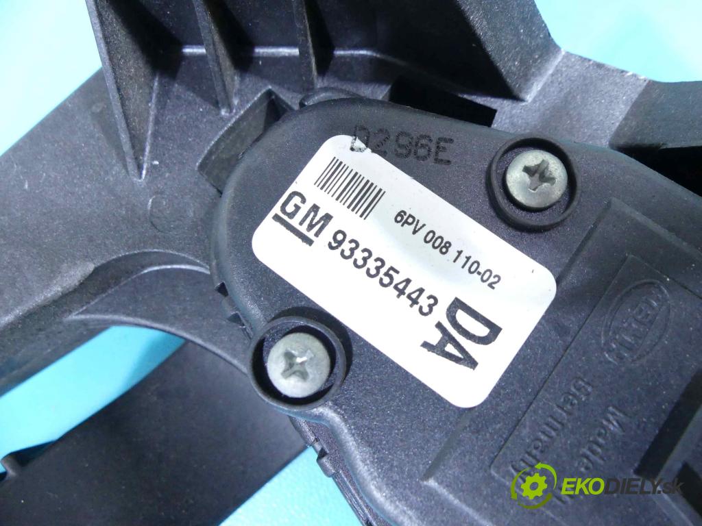 Opel Meriva A 2002-2010 1.7 cdti 101 HP manual 74 kW 1686 cm3 5- pedále 6PV008110-02 (Pedále)