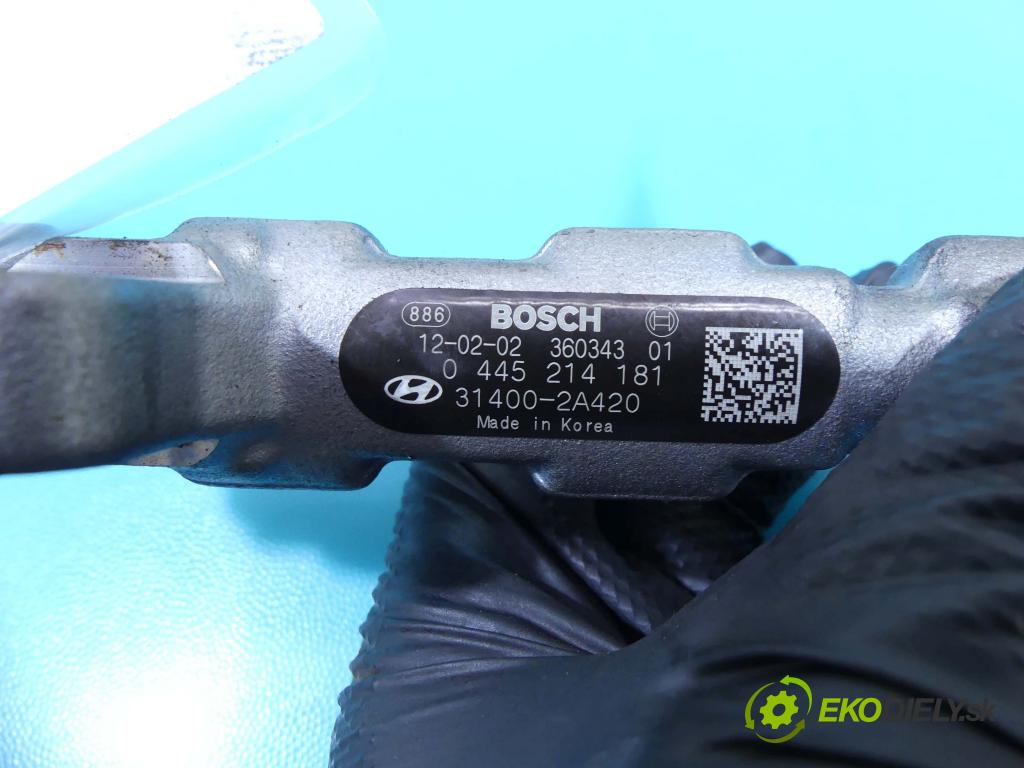 Hyundai I40 1.7 crdi 116 HP manual 85 kW 1685 cm3 4- lišta vstrekovacia 0445214181 (Vstrekovacie lišty)