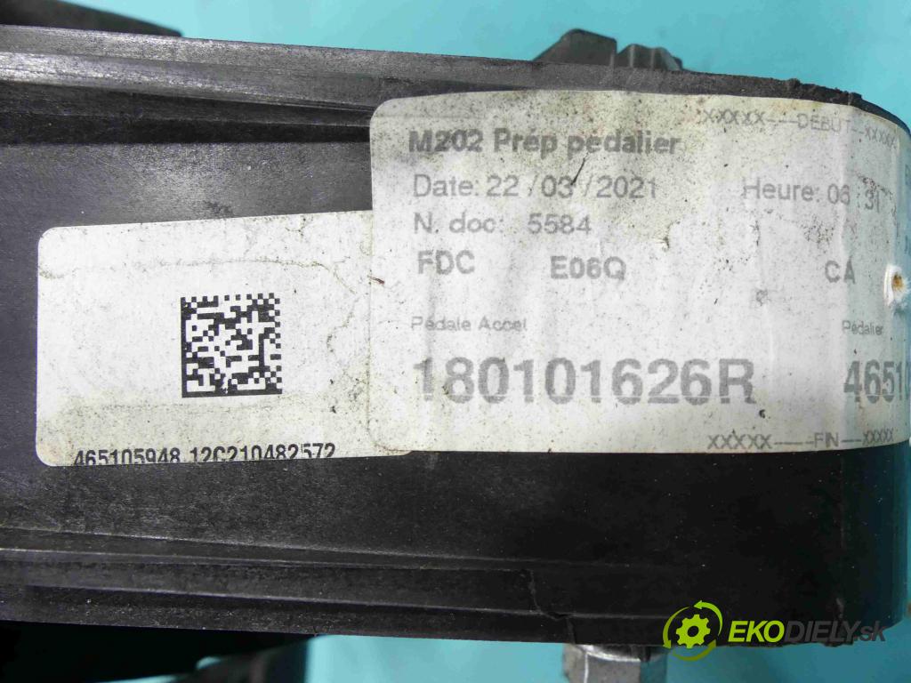 Opel Movano III 2010-2022 2.3 CDTI 163 HP manual 120 kW 2299 cm3 5- pedále 465105948R (Pedále)