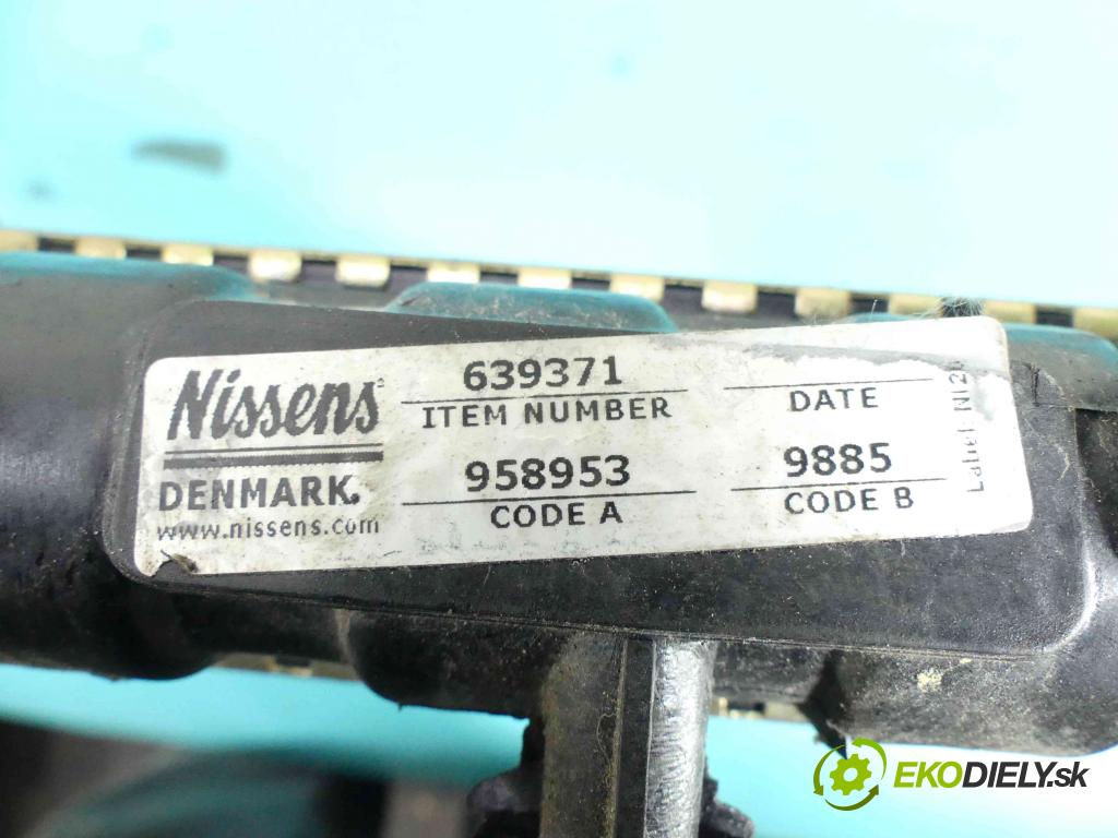 Renault Megane I 1995-2003 1.6 16v 107 HP manual 79 kW 1598 cm3 5- chladič voda: 639371 (Chladiče vody)